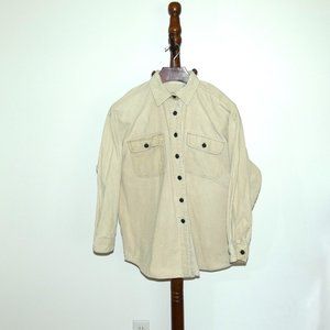 Vintage Kathy Ireland Tan Corduroy Shirt Jacket